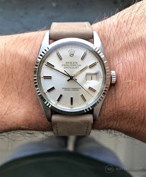 rolex uhrenarmband für datejust|Rolex Datejust 36mm leather strap.